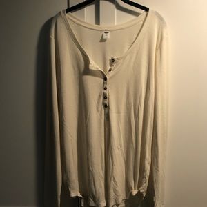 Ribbed long sleeve Henley from Old Navy